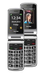 Beafon, SL605, Silverline, klaptelefoon, seniorenmobiele telefoon met SOS-noodoproepknop, mobiele telefoon, toetsentelefoon, kleurendisplay 2,4 inch (6,09 cm) / kleurendisplay van de buitenkant 1,44