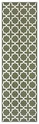 HANSE Home Tapis Glam - 80 x 500 cm - Tapis Doux à Poils Courts - Design géométrique - pour Couloir, Chambre, Chambre d'enfant, Salle de Bains, Salon, Cuisine - Vert