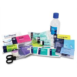 Reliance Medical First Aid Travel Refill Kit - UK Standard Compliant, Essential Safety Supplies for Workplace & Self-Employed, Workplace Emergency, Medical First Aid Travel Kit, 1 Person Refill Pack