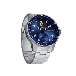 Withings 3.70055E+12 ScanWatch - Hybride Smartwatch met ECG, hartslag- en oximeter,43 mm,Blauw