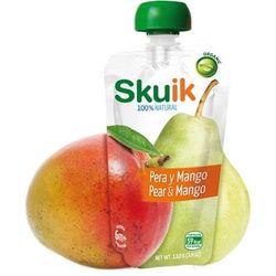 SKUIK PURÉ CON PERA E MANICO BIO, 110 g 110 g