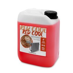 ErrecHome Red Cool, Red Coolant and Antifreeze -10°C/+103°C, Fluorescent Formulation with organic-based OAT inhibitor package, G12, Ready to Use, 5 Litre