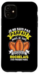 Coque pour iPhone 11 Rochelais Rochelle Rugby Je Suis Supporter Rochelais