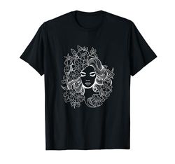 Regalo del Día de la Madre de Belleza Floral Lo que significa ser mujer Camiseta