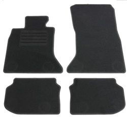AD Tuning GmbH hg12961 Veludo ajuste suporte preto auto conjunto de tapetes tapetes tapetes Carpet Floor Mats