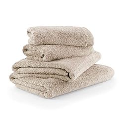 Möve Superwuschel - Set di 2 Asciugamani da Doccia 80 x 150 cm e 2 Asciugamani 50 x 100 cm, Made in Germany, 100% Cotone, Colore: Cashmere