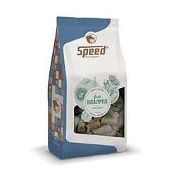 Speed Delicious speedies Eucalipto - Golosinas para Caballos con Sabor a eucalipto, refrescante Aperitivo para Cada Caballo, los Mejores Ingredientes, fácil de Usar (1 kg)