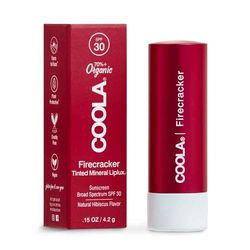 COOLA Mineral Liplux® Organic Tinted Lip Balm Sunscreen SPF 30 Firecracker, 4.2g
