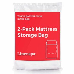Linenspa Madrassväska – 2-pack King/Cal King madrassväska för flytt och förvaring – madrasskydd – King/Cal King madrassförvaringsväska – madrassförvaringsväska King/Cal King