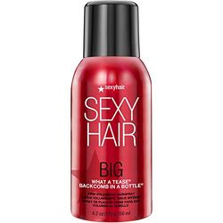 SexyHair - Lacca volumizzante per capelli Big What A Tease Backcomb in a Bottle Firm | Resistenza all'umidità fino a 72 ore | Tutti i tipi di capelli, 10 ml (confezione da 1)