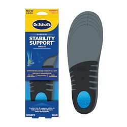 Dr. Scholl's® Solette di supporto per la stabilità, piedi piatti e supporto basso dell'arco plantare iperpronazione, migliora l'equilibrio e la stabilità, il controllo del movimento, inserti per