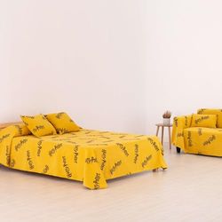 BELUM | Plaid Harry Potter Extra Soft Blanket – Size: 230 x 270 – Fabric: 60% Cotton – 40% Polyester – Model: Hufflepuff – Features: Anti-Moisture, Hypoallergenic, Anti-dust mite and Hygienic