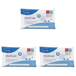 MoliCare Skin - Gants de Toilette Imprégnés Pour Toute Occasion - Peuvent être Chauffés ou Rafraîchis - pH Neutre à la Peau - Sachet de 8 unités (Lot de 3)