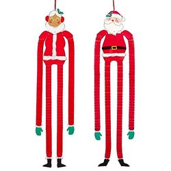 Talking Tables Mr Santa Clause Premium Reusable Hanging Christmas Decorations | Add Some Xmas Cheer to Any Home, Office, or Classroom. Product and Packaging are Made from 100% Paper | Pack Size 2