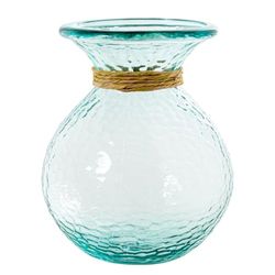 Alexandra House Living Vaas, transparant, glas, 19 x 25 cm