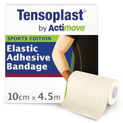 Tensoplast by Actimove Sports Edition EAB Cinta para compresión firme, con soporte medio para articulaciones, 10 cm x 4,5 m, crema, 1 rollo