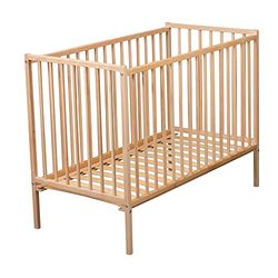 Remi-bed, 60 cm x 120 cm, natuurlijk hout, lakafwerking