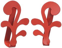 Agar Magnet Curtain Clips | 2 curtain pins | Glossy red