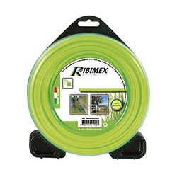 Ribimex - Hilo cuadrado para desbrozadora (nailon de alta densidad, 70 m, blister de 450 g, Ø 2,4 mm, resistente para uso intensivo, PRDFB070X24CR