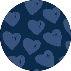Bonateks, Round Digital Printed Mouse Pad, Non-Slip Base, for Office and Home, Diameter:22cm