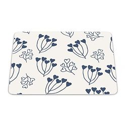 Bonamaison, Rechthoek digitaal bedrukte muismat, antislip onderkant, voor kantoor en thuis, afmetingen: 22x18 cm