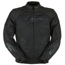Furygan Men's Atom Vented EVO Jacket, Black-Black, L