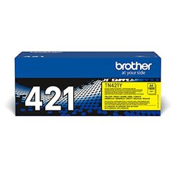 Brother TN421Y Tonerkassett 1 Paket Gul