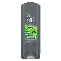 Dove Men+Care 3-i-1 duschgel extra Fresh duschbad för kropp, ansikte och hår med 24 timmars vård effekt 6 x 250 ml