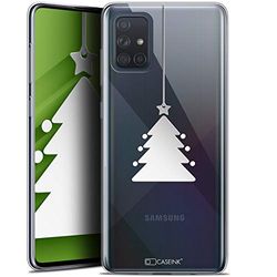 Caseink Beschermhoes voor Samsung Galaxy A71 (A715) (6,7) [gel, HD-motiefprint in Frankrijk, kerstcollectie 2017, ontwerp kleine boom - zacht - ultradun