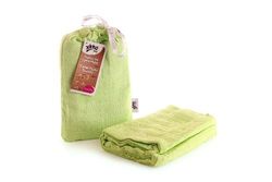 Easy KINDERIDEEN BMB120001A bamboe wikkeldoek om te pukken, wikkelen of als onderlegger, pucktdoek 120 x 120 cm, groen