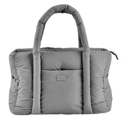 BÉABA, Bebe skötväska, ultrapraktisk, 10 inner- och ytterfickor, integrerat barnvagnsfäste, avtagbar skötmatta, isolerad ficka, Paris Puffy-väska, isbrun