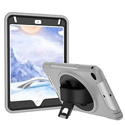 Case for iPad mini4/5 Heavy Duty 360° Rotating Handheld Full Body Shockproof Protective Case with Built-in Stand