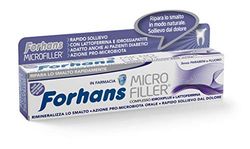 Forhans, Micro Filler tandkräm, remineraliserande och skyddande dentin, stärker och reparerar tandemalj, parabener och fluor, 75 ml