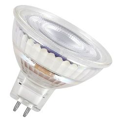 OSRAM LED-stjerne MR16 LED-lampe til GU5.3-base, reflektorlampe, glasdesign, 621 lumen, varm hvid (2700k), udskiftning til konventionelle 50W pærer, ikke dæmpbar, 3-pack