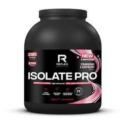 Reflex Nutrition Isolate Pro - 83% Premium Protein from Whey Isolate Protein Powder - Fast Absorption, Low Lactose, Low Fat, Low Sugar Protein Shake - Muscle Gain (Strawberry, 1.8kg, 60 Servings)