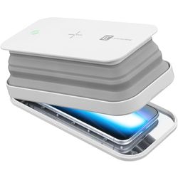 Cellularline | UVCSTERILIZERWIRW | Hi-Gens avec Recharge sans Fil, stérilisateur Smartphone à lumière UV-C, stériliser 99,9% des bactéries