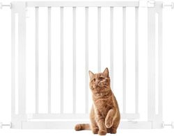 Bettacare Wooden Elegance Dog Gate, White, 95cm - 103cm, Pressure Fit Safety Gate, 73cm Extra Wide Doorway, One Piece Extra Wide Gate for Puppy, Dog and Pet, Stylish Design Easy Installation