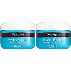 Neutrogena Hydro Boost Whipped Body Balm Gel Dry Skin, Transparent, 200 ml (Pack of 2)