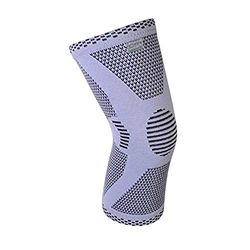 Amsahr Paire de Genouillère de Compression Tricotée en Nylon/Spandex Taille Grand 1 Unité