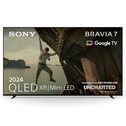 Sony BRAVIA 7 QLED (XR l Mini LED) 65 pollici 4K HDR Google Smart TV (2024) | Gaming menu per PlayStation 5, IMAX Enhanced, Dolby Vision Atmos, Chromecast, AirPlay, 120Hz 65XR70