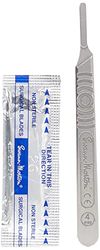 Modelcraft PKN9220 4 Scalpel Handle & 5 26 Blades - Silver (6-Piece)
