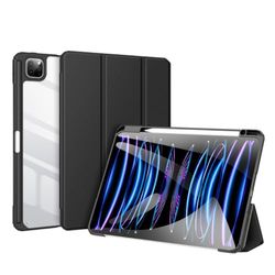 Dux Ducis Toby-serien surfplatta fodral med pennhållare och automatisk vila/vakna funktion för Apple iPad Air 13/Pro 12.9, svart