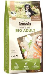 bosch HPC BIO | Adult Kip en appel | Hondenvoer voor volwassen honden van alle rassen | 100 % landbouwgrondstoffen van bewezen biologische landbouw | 1 x 1 kg