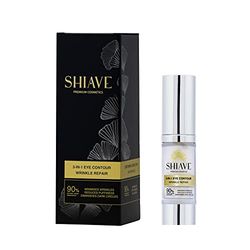 Shiave | Set Crema Contorno Occhi Anti-Rughe 3in1 15 ml + Olio secco Viso 3in1 30 ml | Acido Ialuronico puro e Olio di Jojoba |Il tuo Trattamento Antirughe, Nutriente e Antietà | Texture leggera