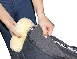 HKM Sports Equipment 68252 Correction Pad de peau de mouton, naturel