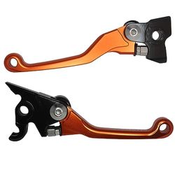 ACCOSSATO Paire de leviers orange pour Husqvarna TE 250 de 2010 à 2013 (CC 250)