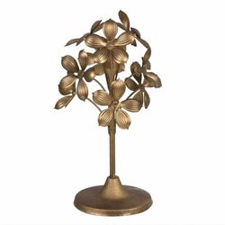 BigBuy Home Kandelaar goud ijzer 15 x 15 x 30 cm