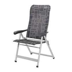 Crespo AL/237-M-90 aluminium stoel, ovale buis, 7 posities
