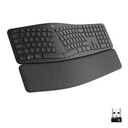 Logitech ERGO K860 for Business - Tastiera split ergonomica, Layout Internazionale QWERTY - Grigio