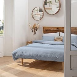 SIRETESSILE Softy Yarn Parure Kompridé Enfärgad Dubbelblå